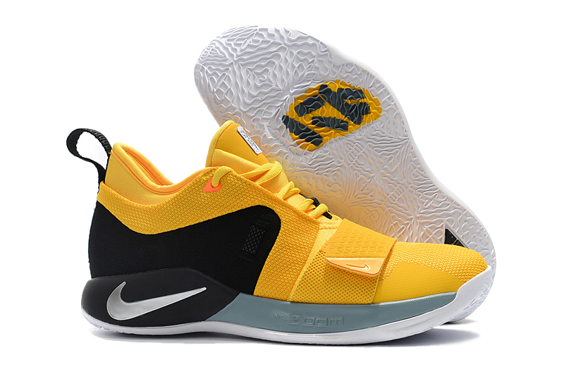 Men Nike PG 2.5 Yellow Black Grey Shoes - Click Image to Close